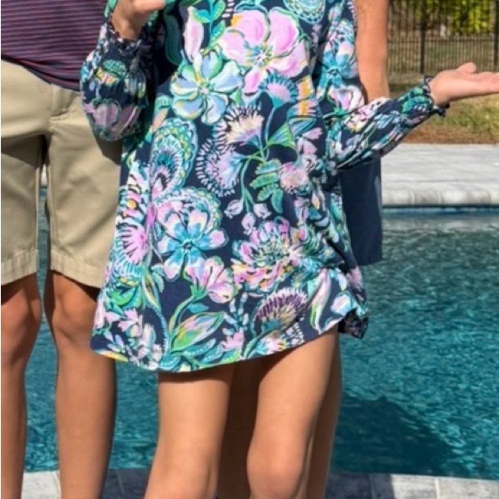 Lilly Pulitzer (4-5) small Floral Long Sleeve Dress